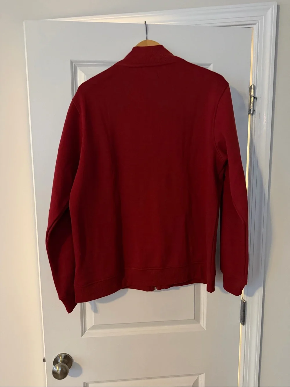 True Religion Red Zip-Up Track Jacket with Black Trim